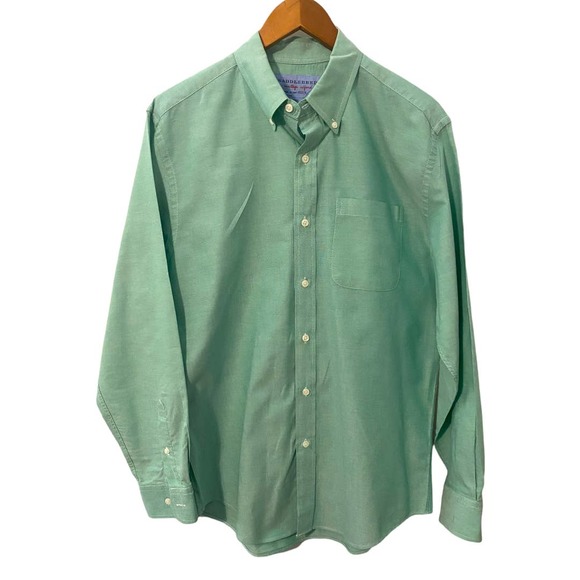 Saddlebred Other - Saddlebred green button-down long sleeve vintage Oxford dress shirt size medium